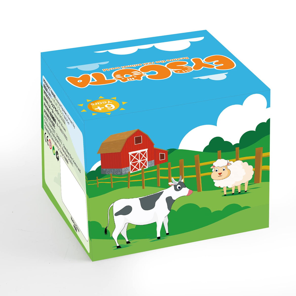 EYSCOTA Realistic Toy Fence – Large Corral Fencing Panel Playset for Horses & Farm Figurines