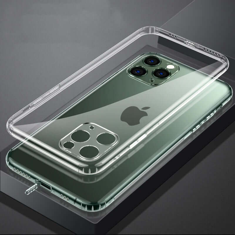 Soft TPU Clear Case with Dust Plug - For iPhone 11 Pro