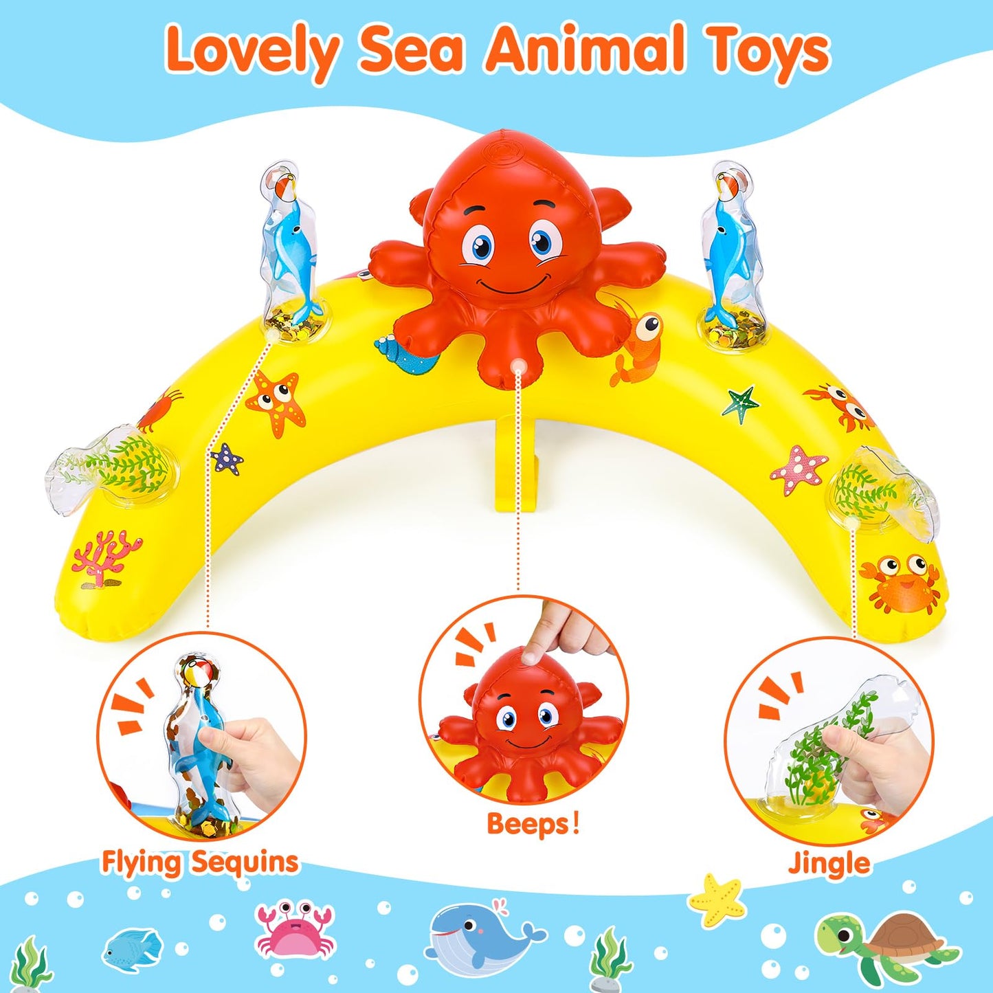 EZIGO Baby Pool Float with Canopy — UPF 50+ Sun Protection (6-36 Months)