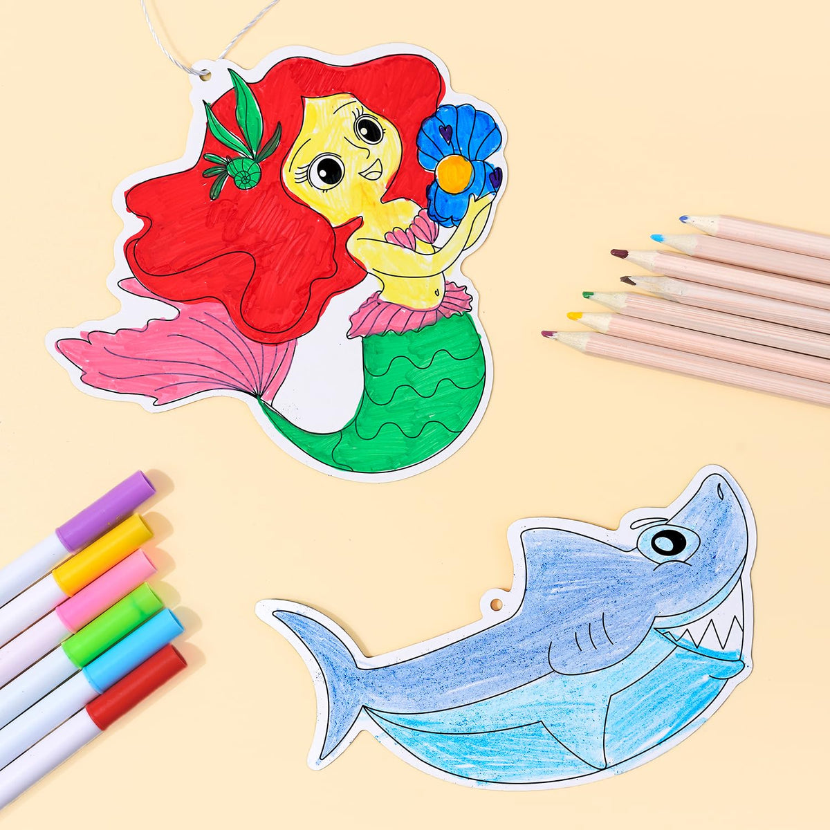 EZKITS4KIDZ DIY Mirror Mosaic Mermaid & Ocean Theme Art Set for Kids | Age 3+
