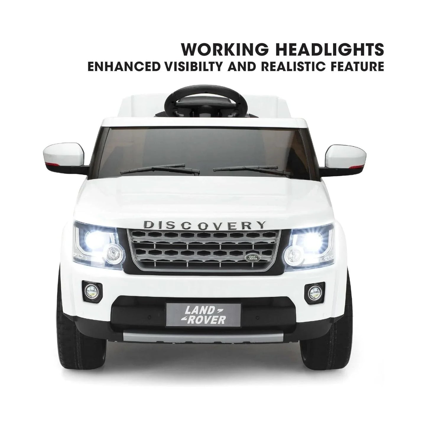 Xootz Land Rover Discovery 12V Ride On Lithium - White