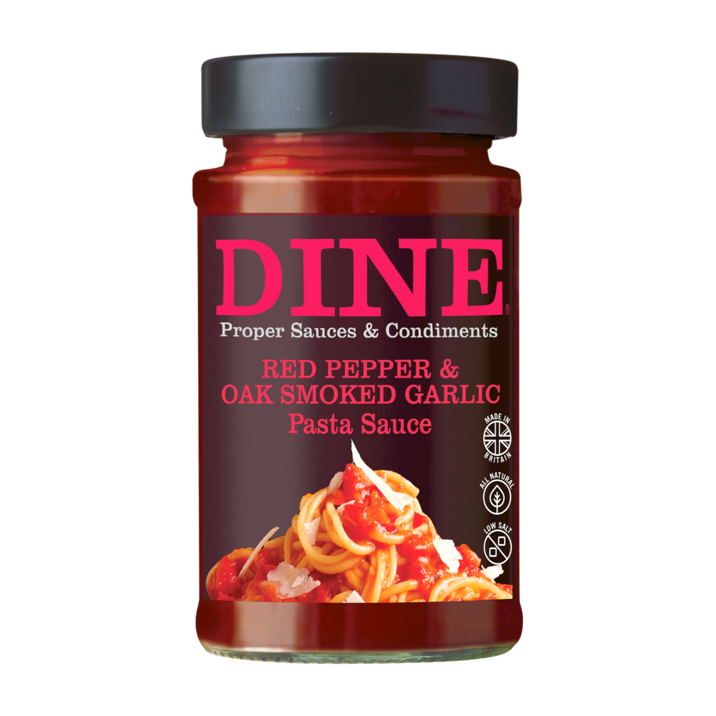 DINE Red Pepper & Oak Smoked Garlic Pasta Sauce (350g)
