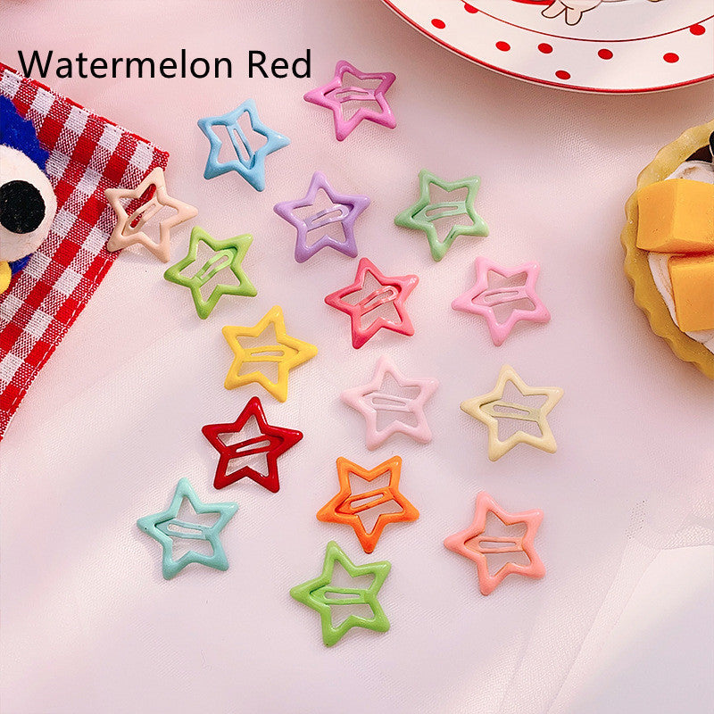 Candy Coloured Drip Stick Star Hair Clip
