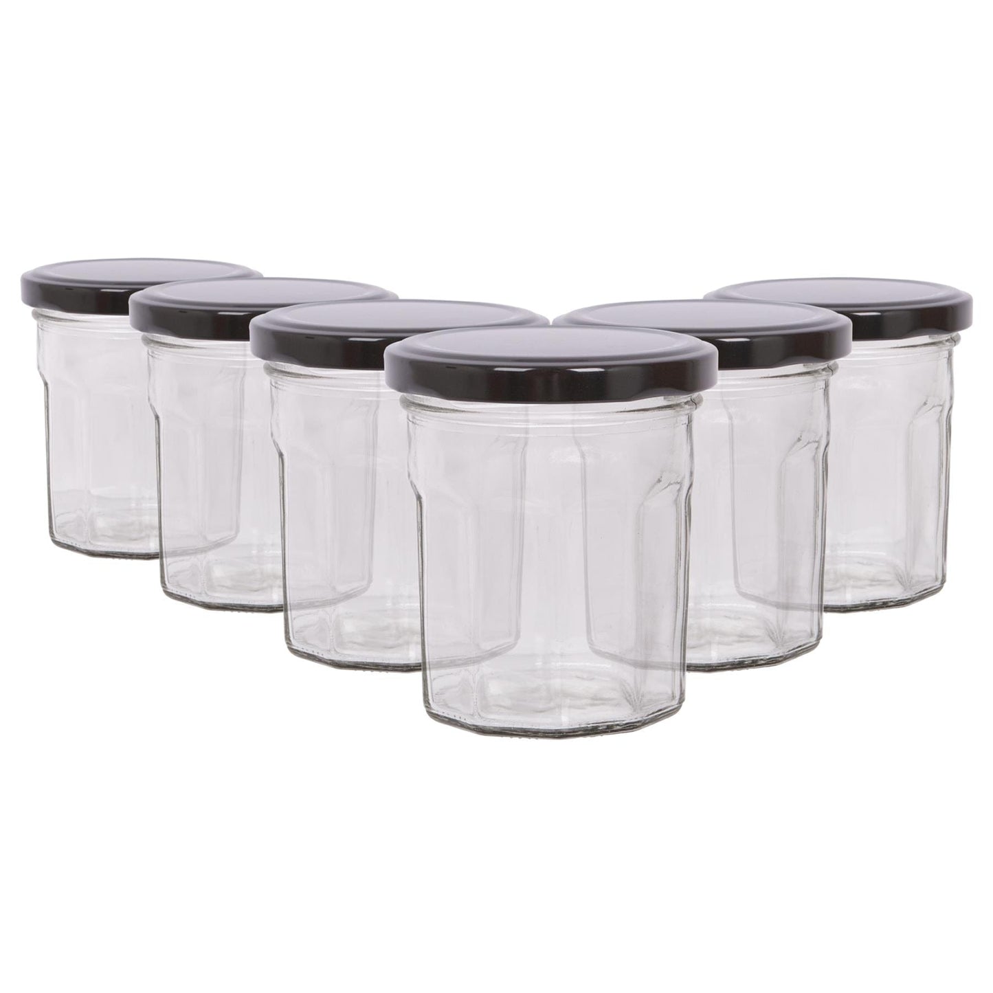 150ml Glass Jam Jars with Lids - Pack of 6