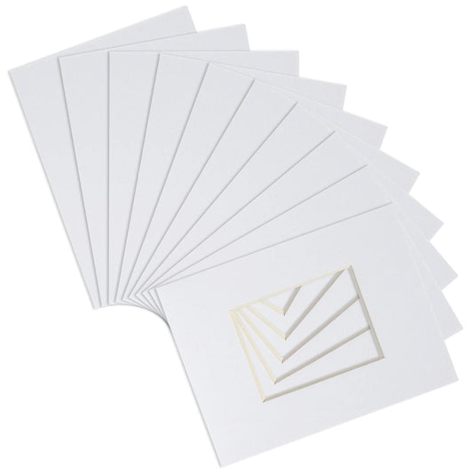 A4 Frame Picture Mounts - for A5 (6" x 8") Image - Pack of 10