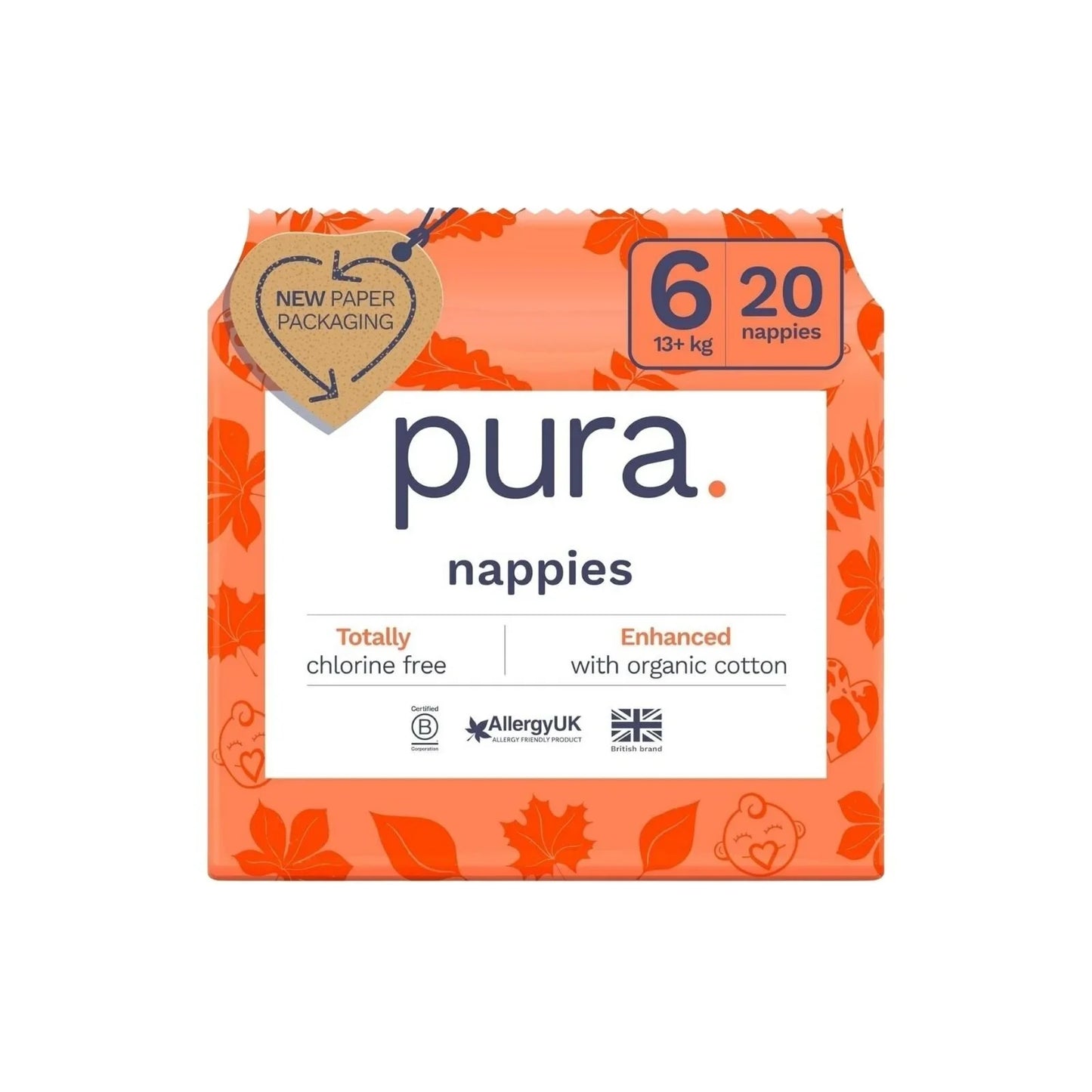 Pura Eco Nappy Size 6 - 20 nappies