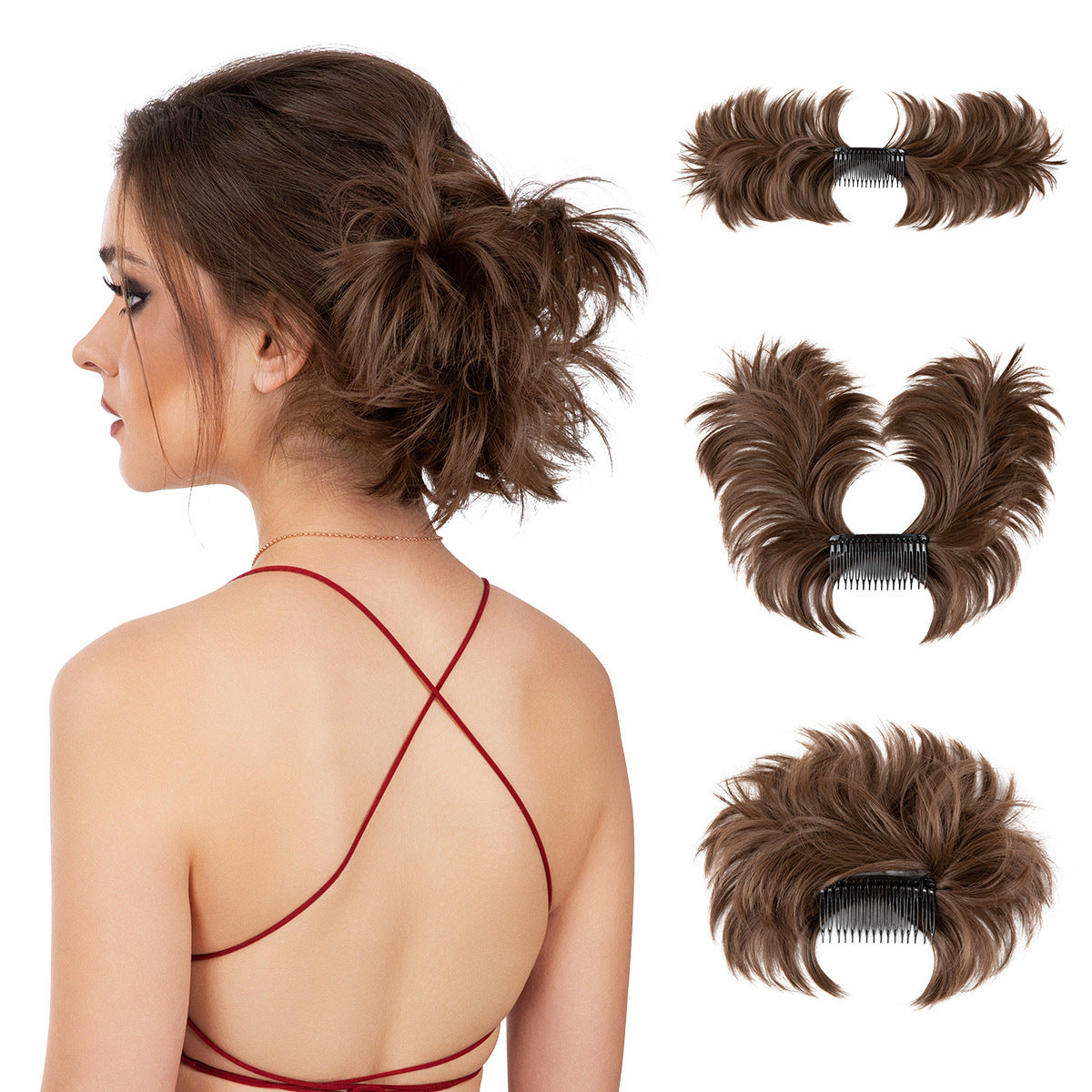 European And American Wig Set Women's Adjustable Grip