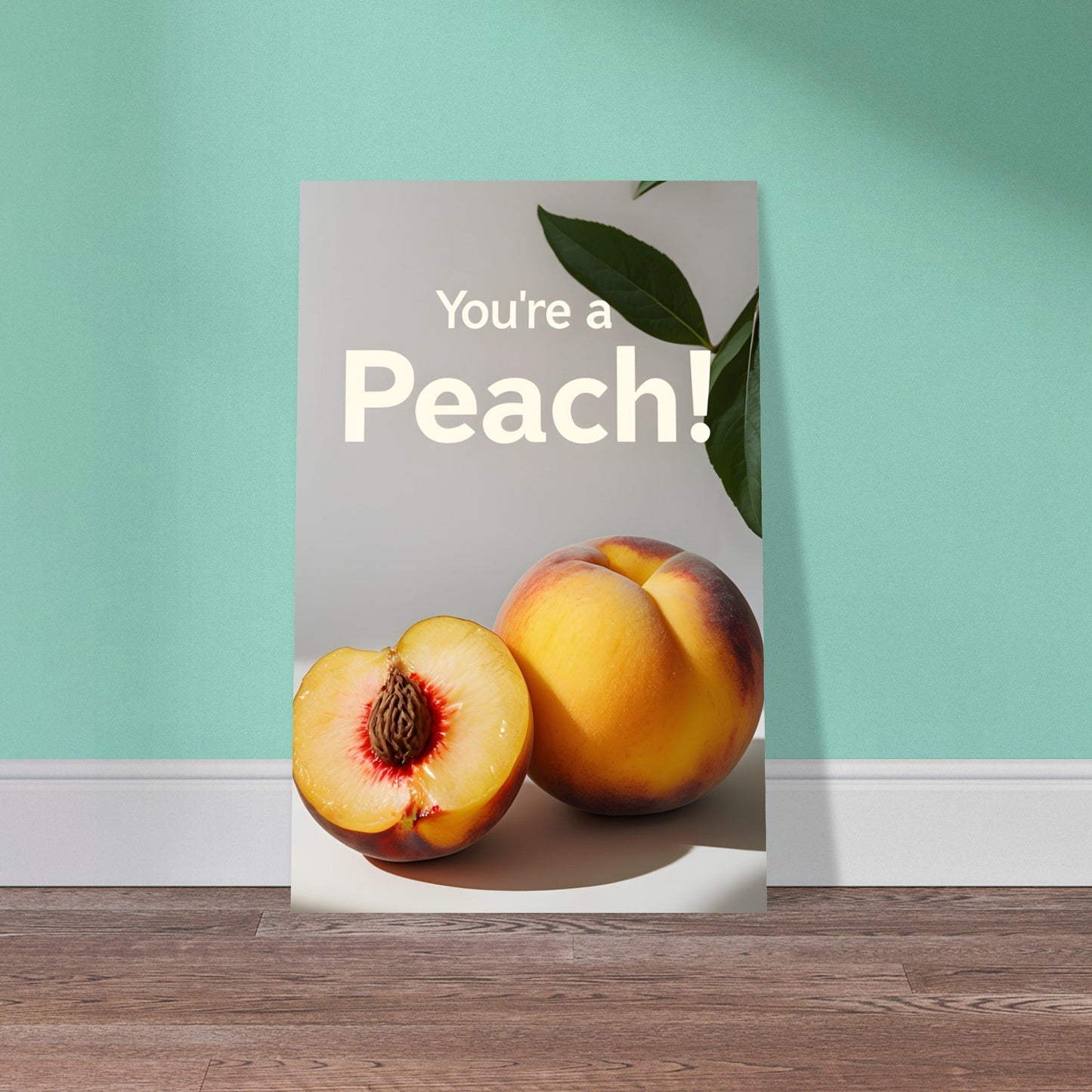 Peach Wall Art – Kitchen Fruit Print