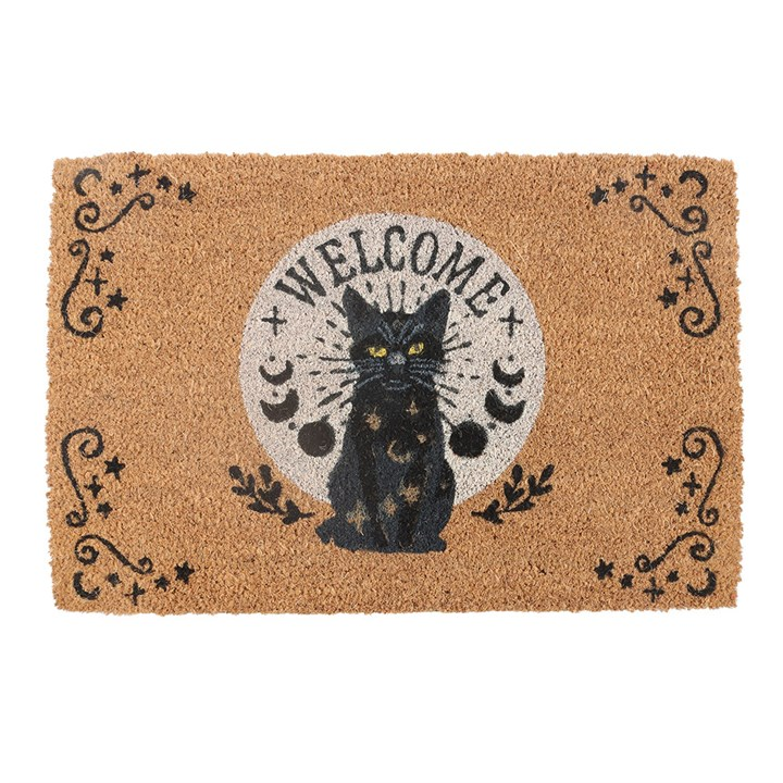 Black Magick Cat Energy Doormat