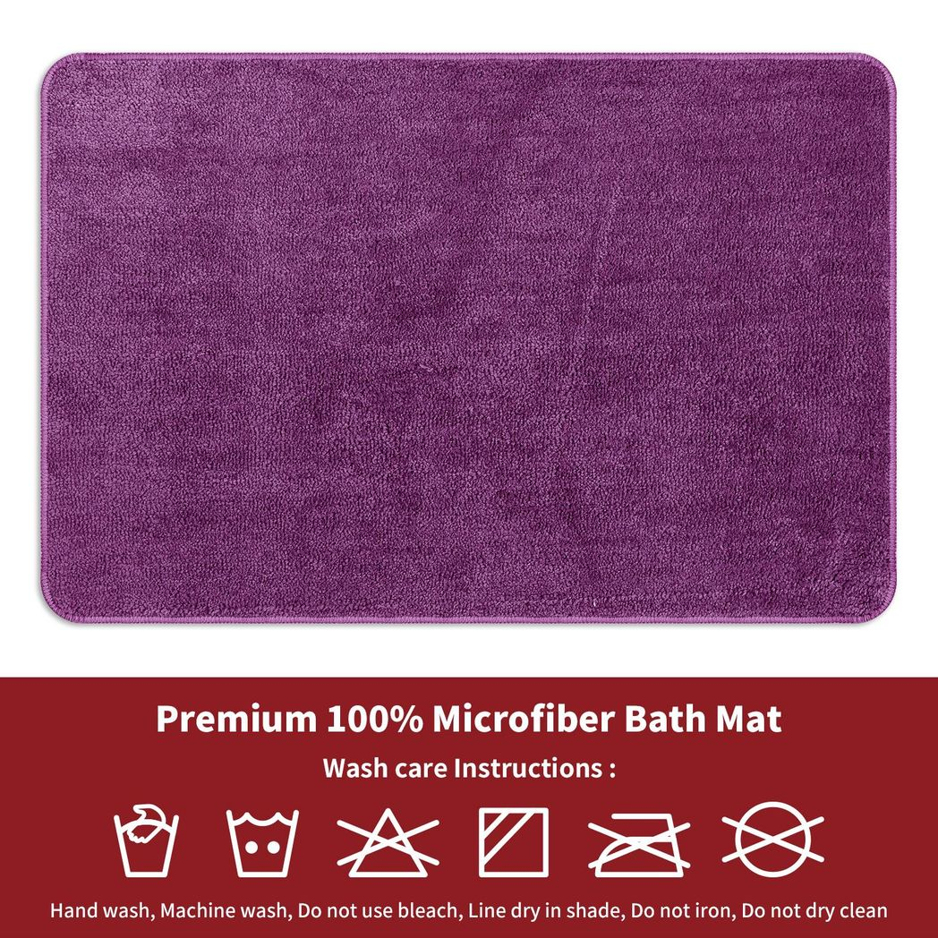 VINSANI BATH MAT 60X90cm PURPLE 1010169