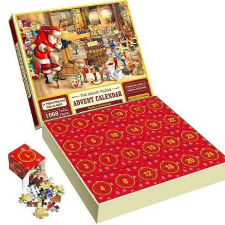 Christmas Advent Calendar Puzzle - 24 Days of Jigsaw Fun | Unique Holiday Countdown with Daily Puzzle Surprises
