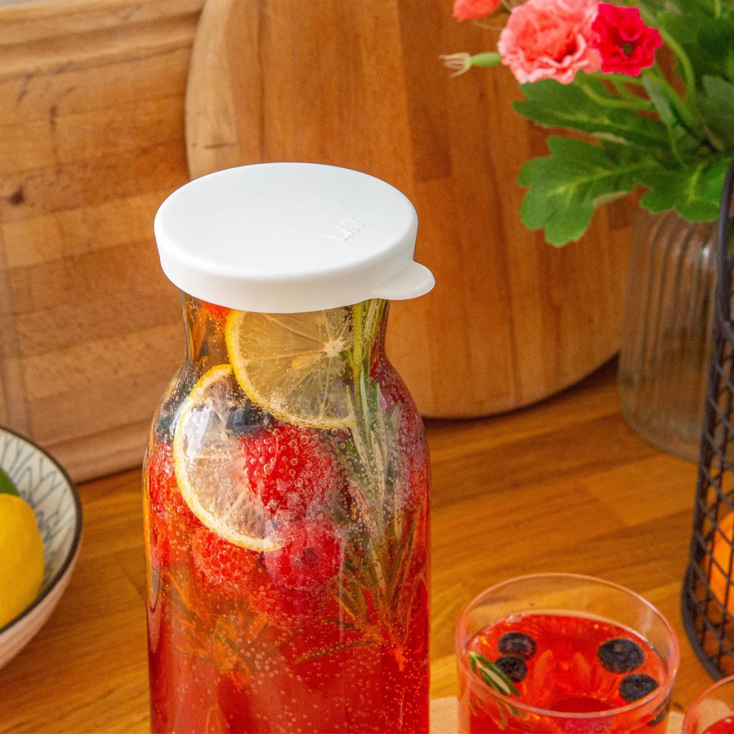 1.2L Fonte Optic Glass Carafe