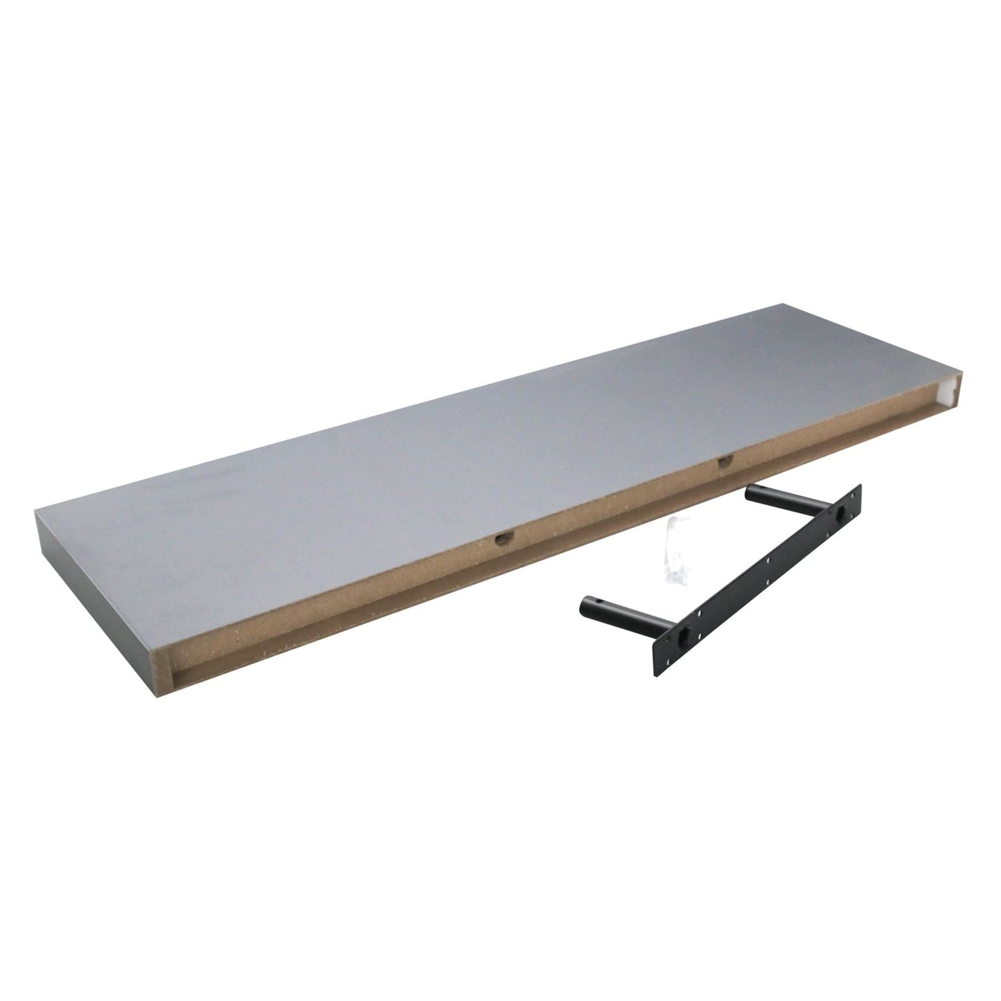 80cm Grey Modern Floating Shelves - Pack of Three