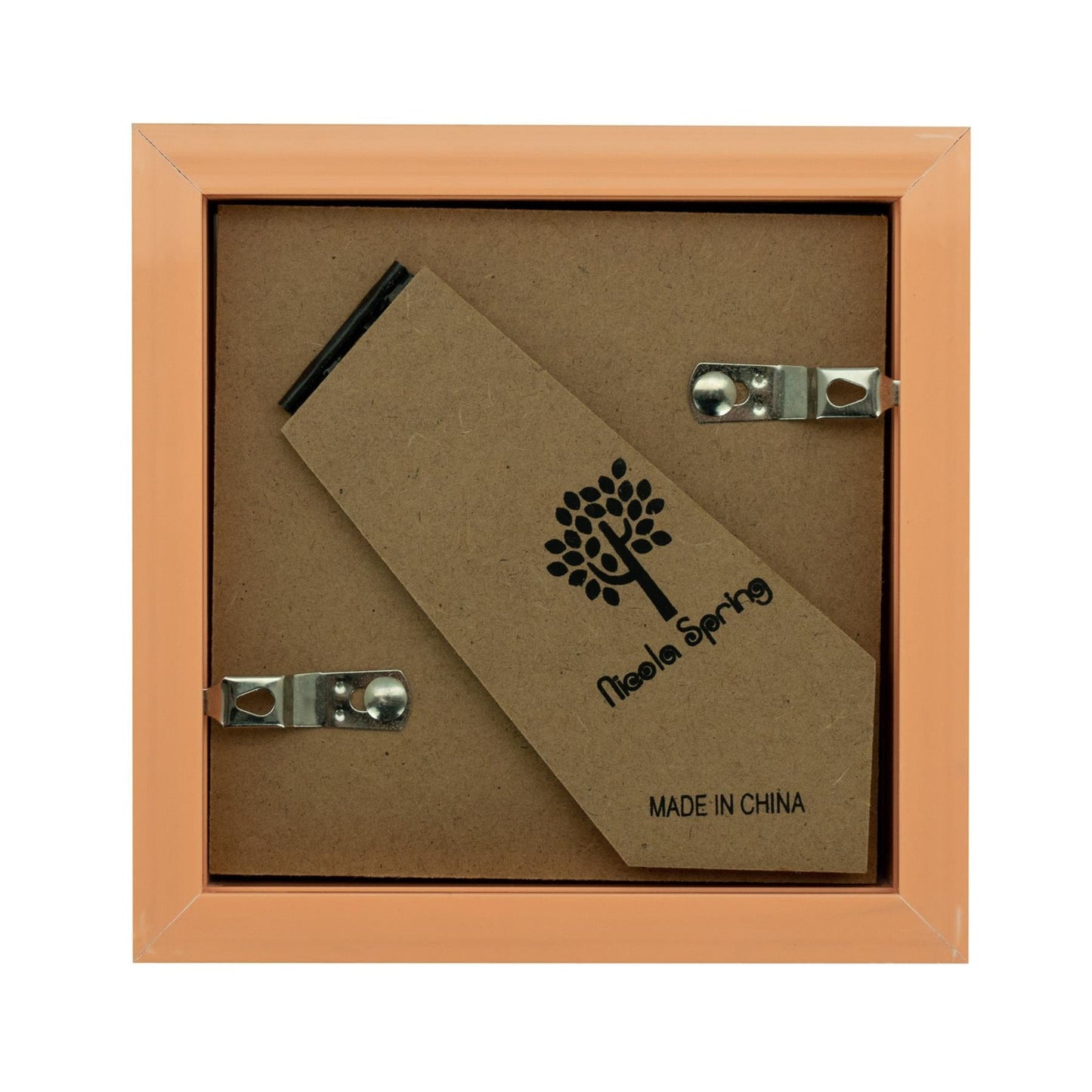 4" x 4" Light Wood 3D Box Photo Frame - with 2" x 2" Mount