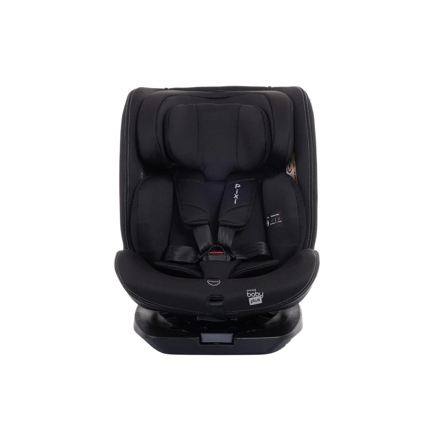baby plus Pixi i-Size Group 0+/1/2/3 (Birth to 12 Years) Car Seat - Black