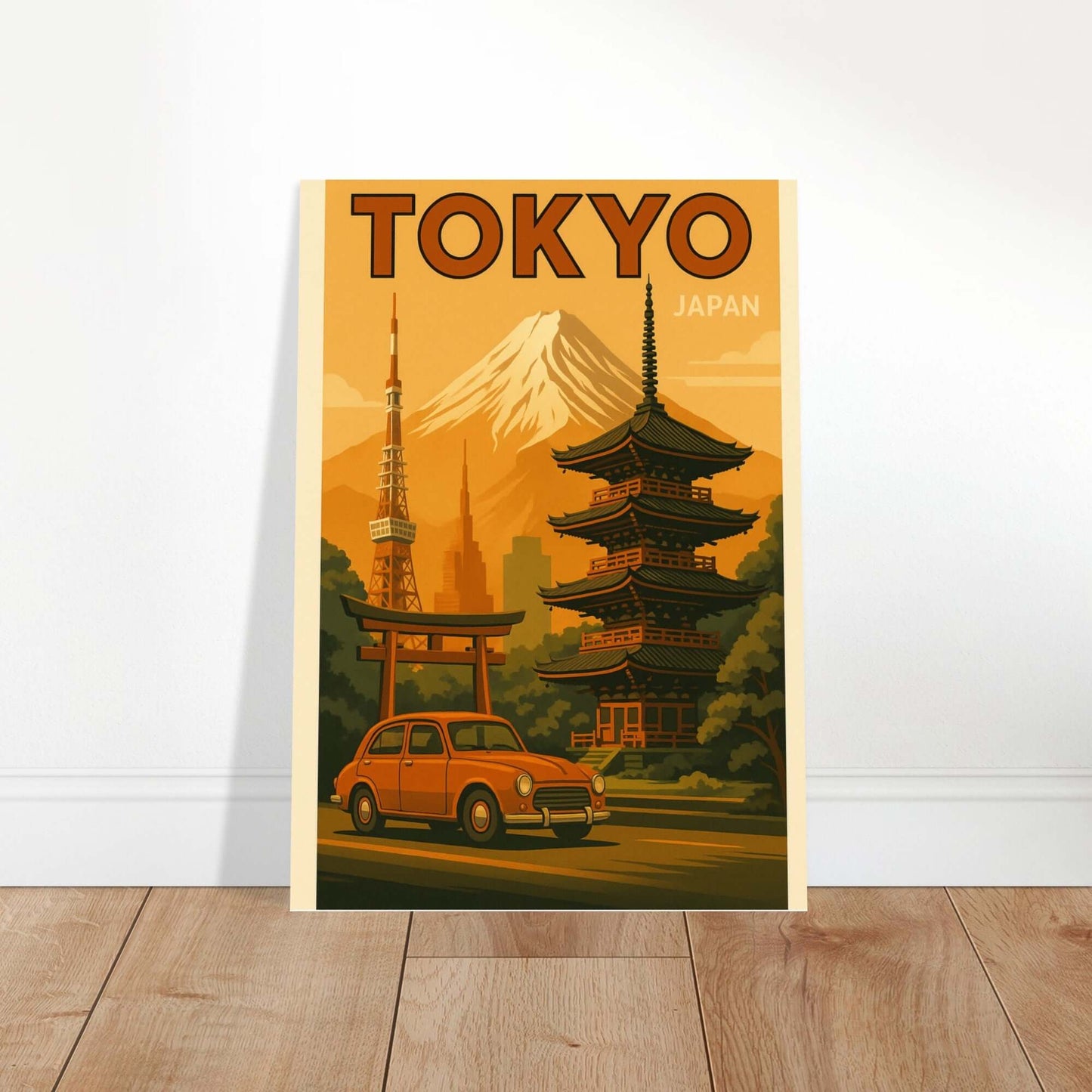 Vintage Tokyo Travel Poster