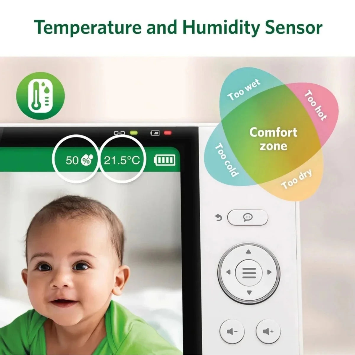 LeapFrog LF5817HD 7" Wi-Fi Smart Video Baby Monitor