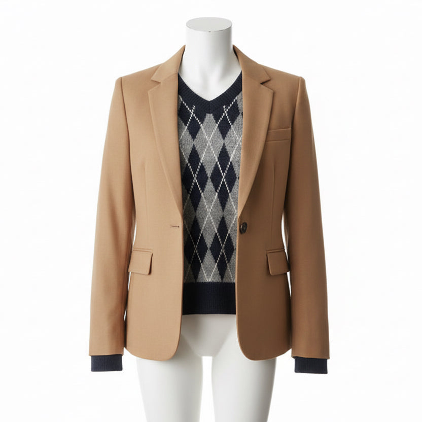 Women's Diamond Pattern Knit Sweater