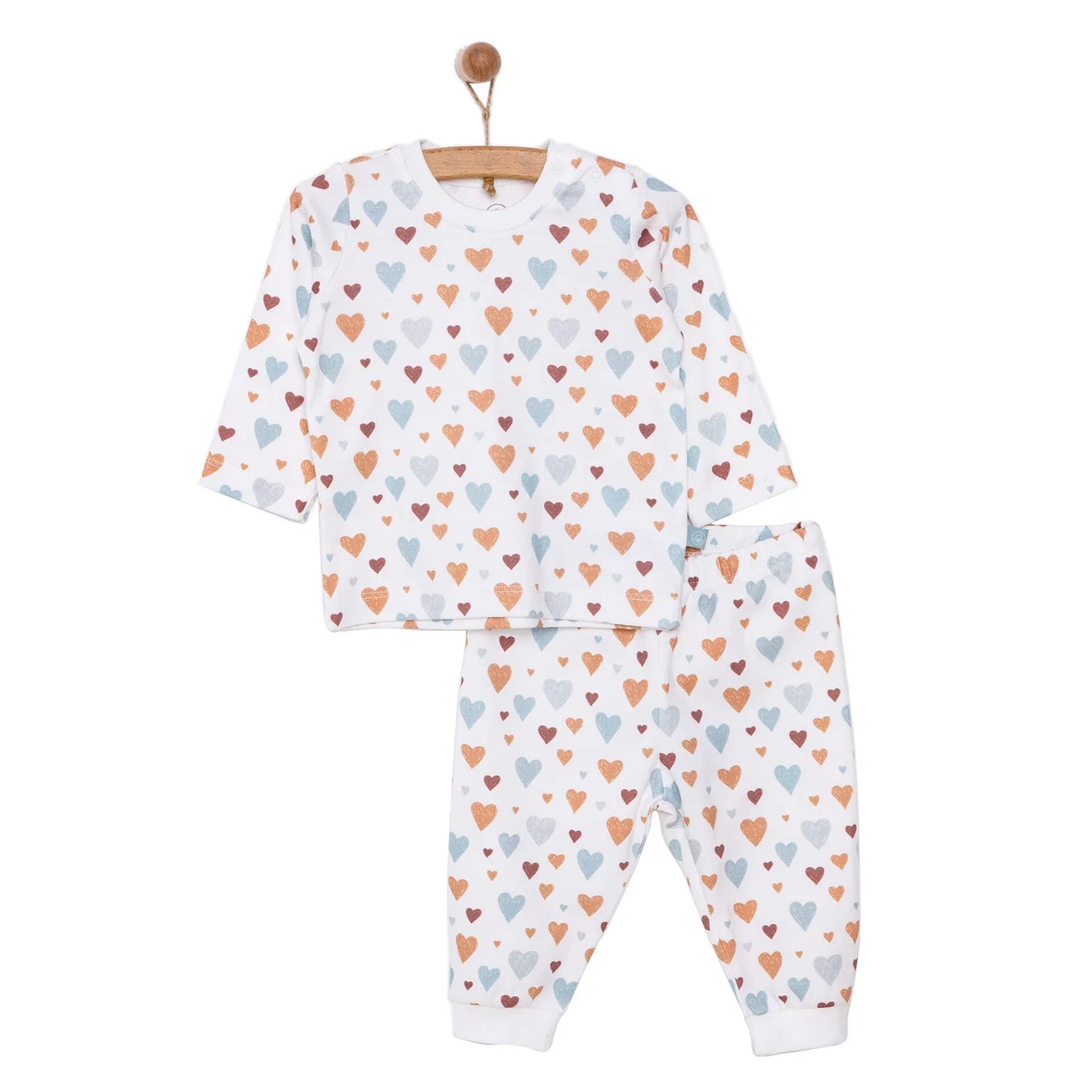 Pambuliq Baby Girl Long Sleeve Pyjamas Set - Beige