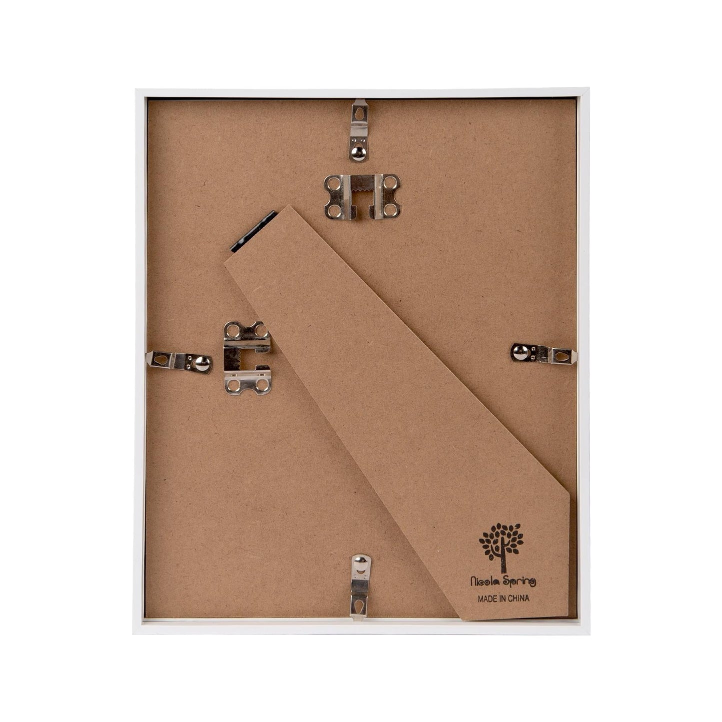 8" x 10" White 3D Deep Box Photo Frame - with 4" x 6" Mount