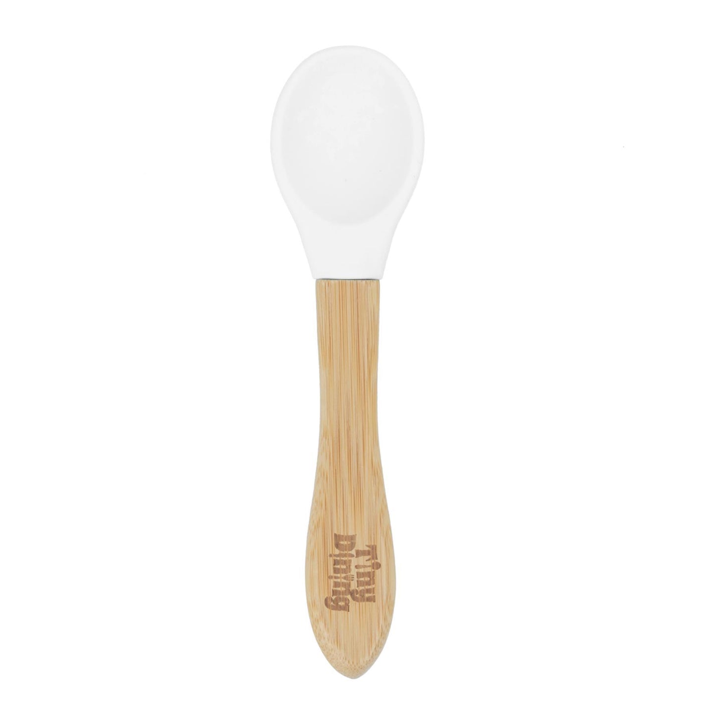 Soft Tip Bamboo Spoon - Silicone Tip