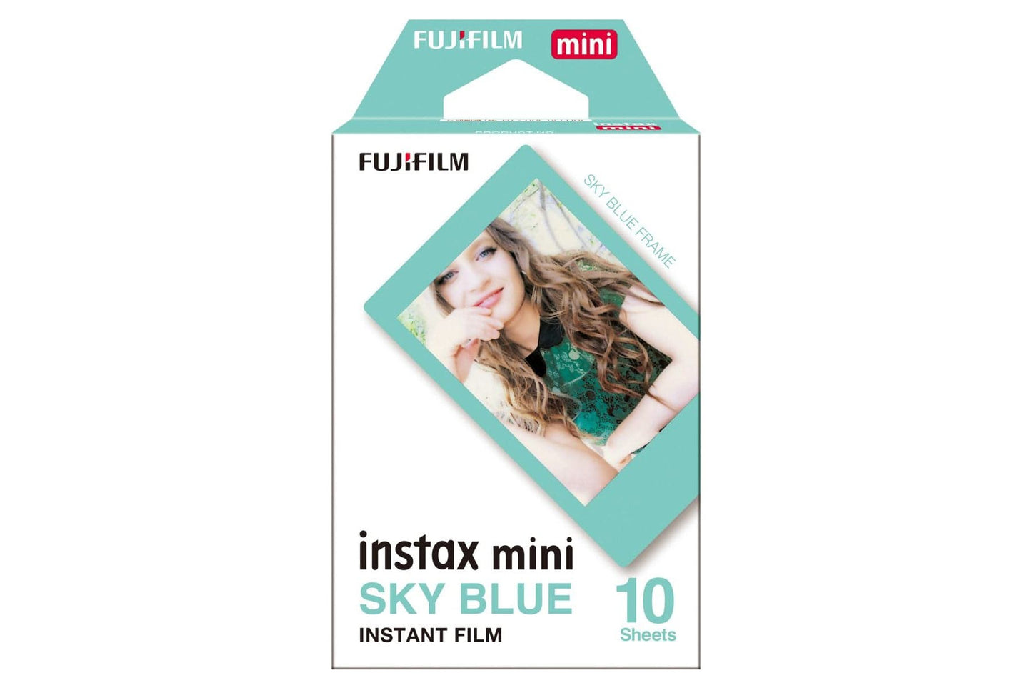 Fujifilm Instax Mini Border Instant Photo Film - Sky Blue
