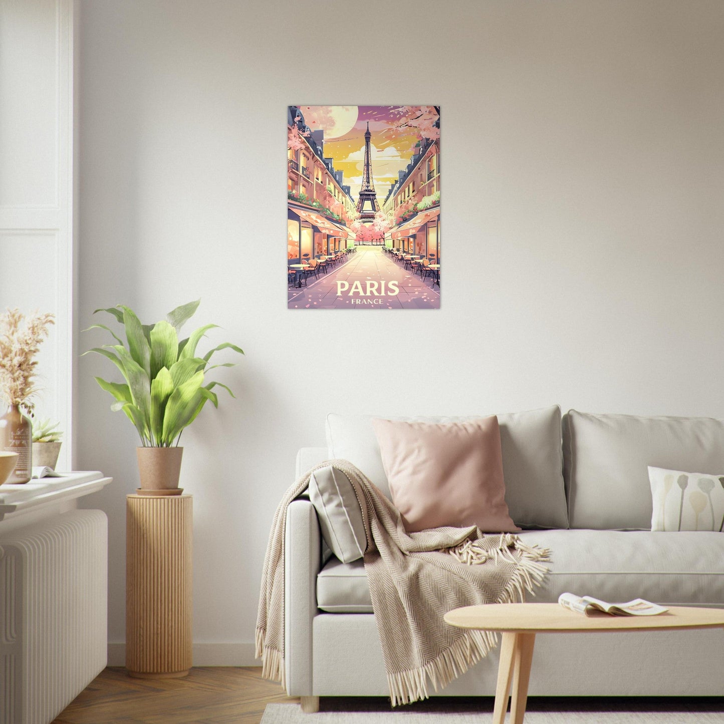Paris Wall Art – Eiffel Tower Sunset Print