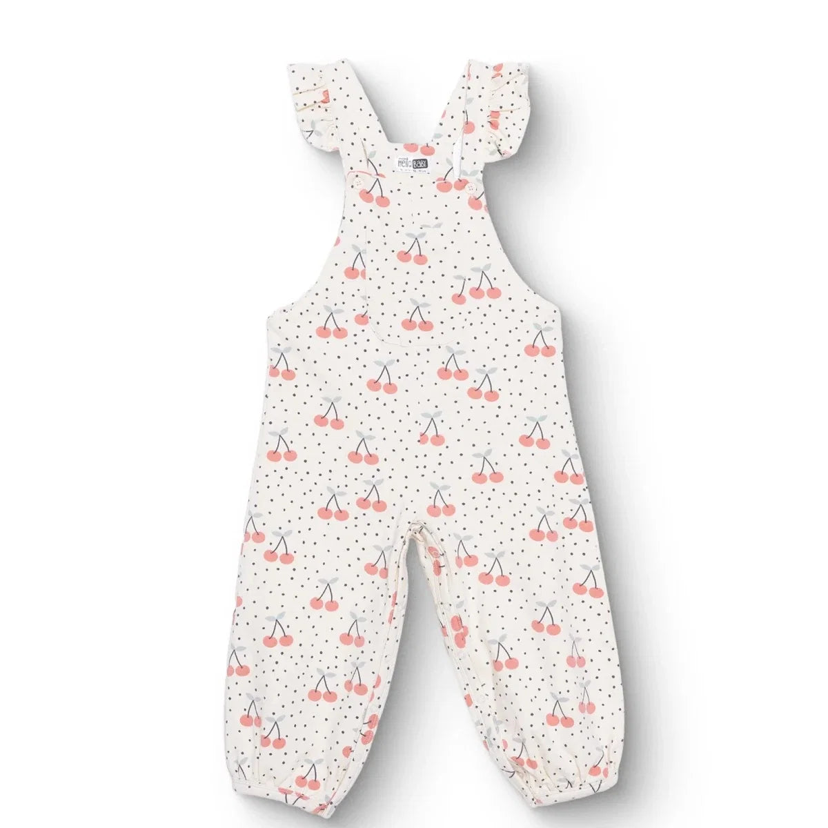 HelloBaby Dungaree-Tshirt - Ecru Printed