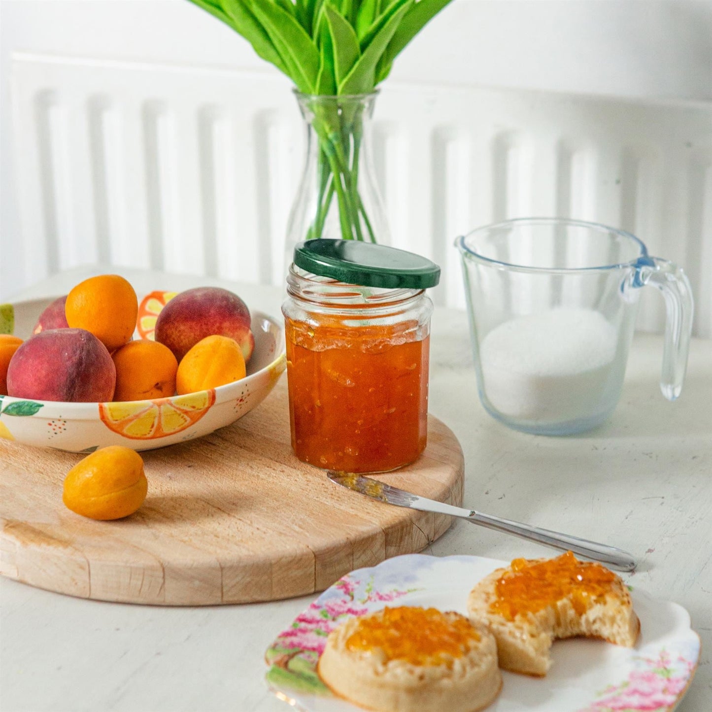 380ml Glass Jam Jars with Lids - Pack of 6