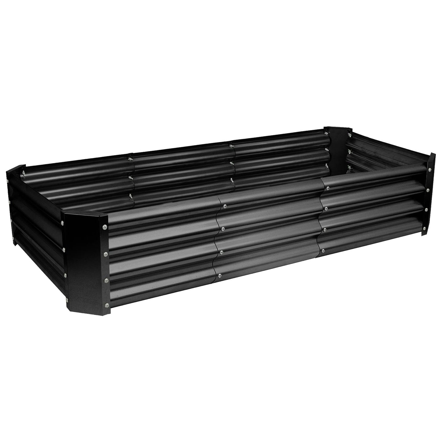 180cm x 90cm Rectangle Galvanised Steel Raised Garden Bed
