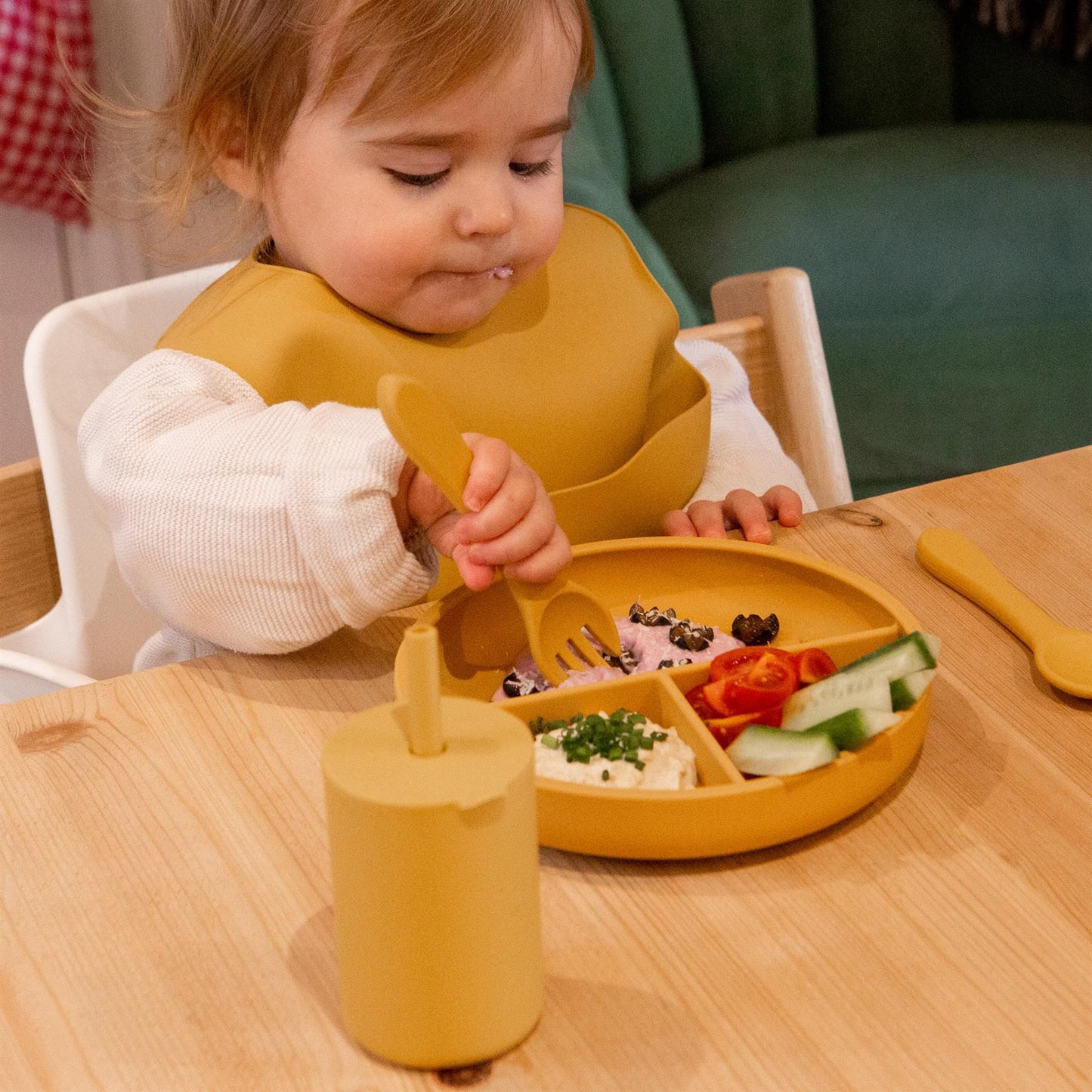 Silicone Divided Baby Suction Plate
