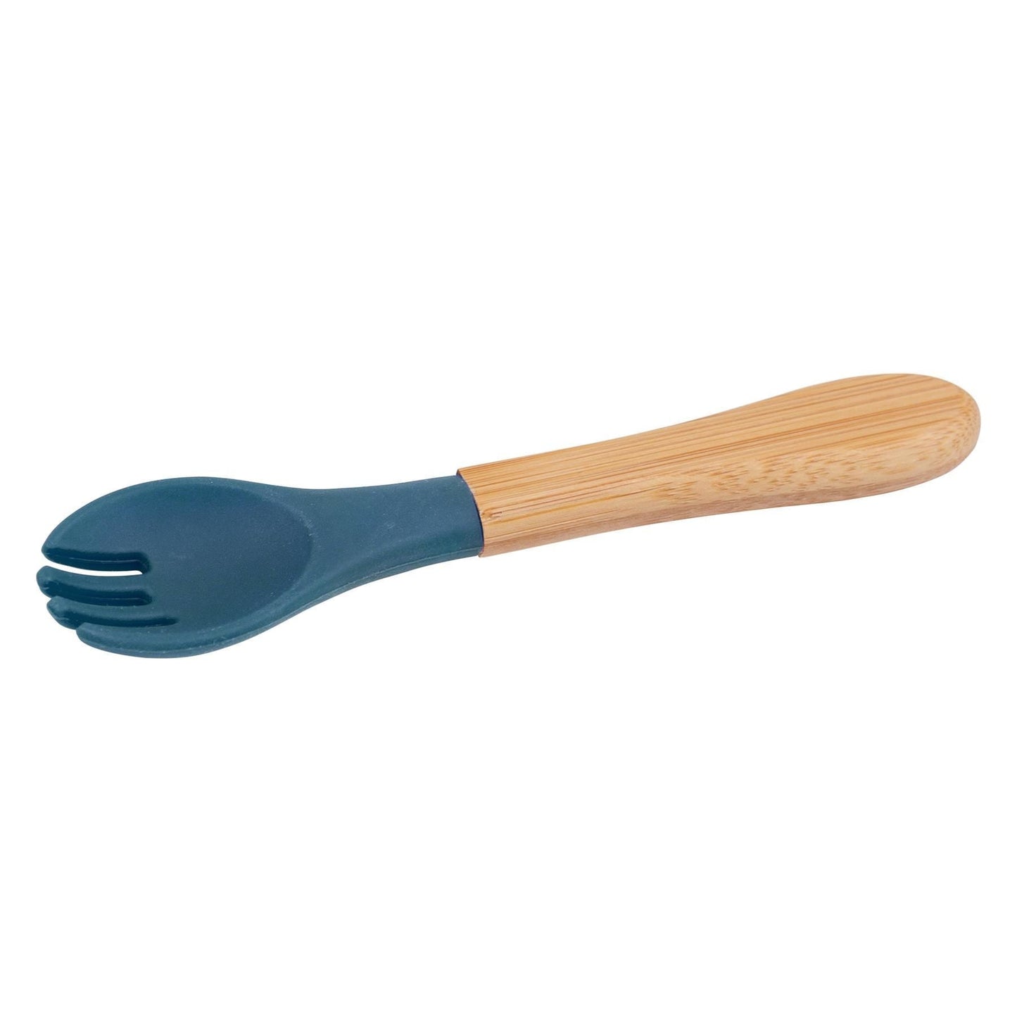 Bamboo Baby Weaning Fork with Silicone Tip
