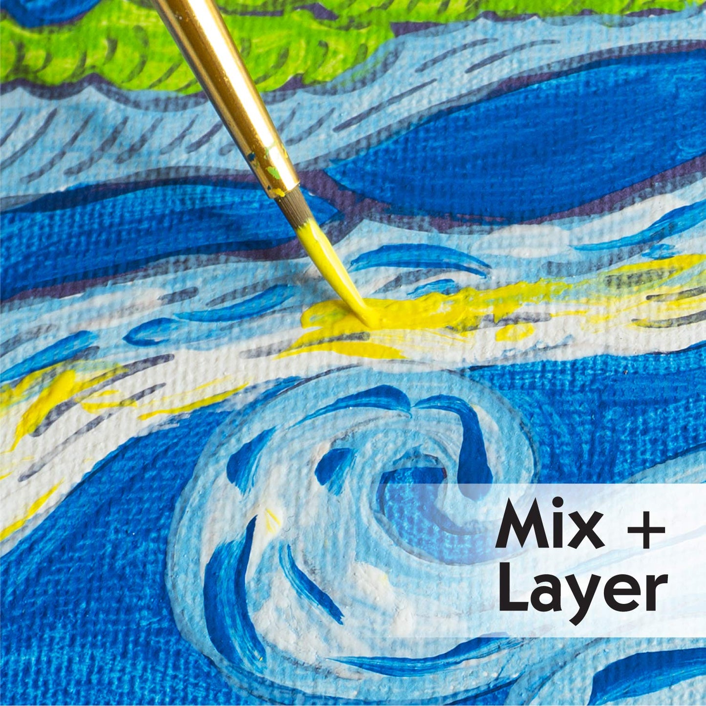 Faber-Castell Paint by Number Museum Series – Starry Night (6x8 Canvas)