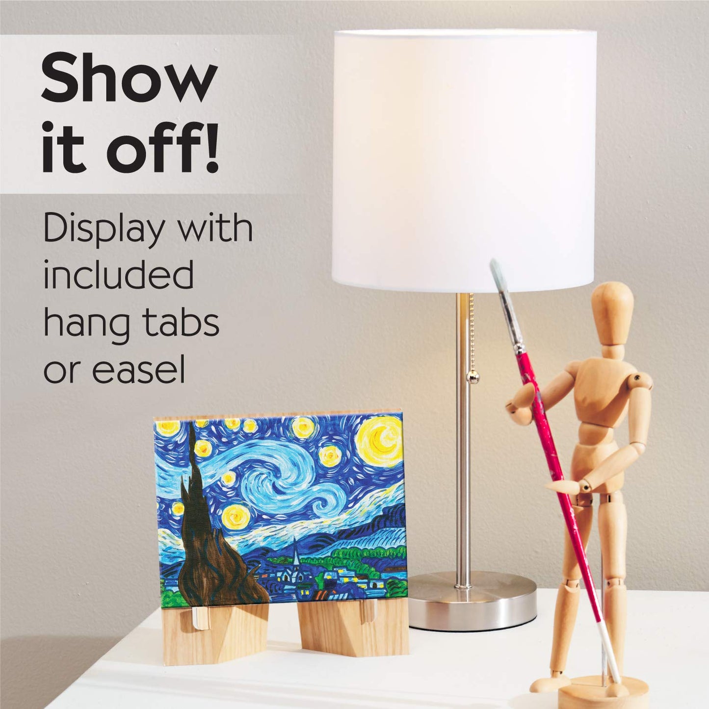 Faber-Castell Paint by Number Museum Series – Starry Night (6x8 Canvas)