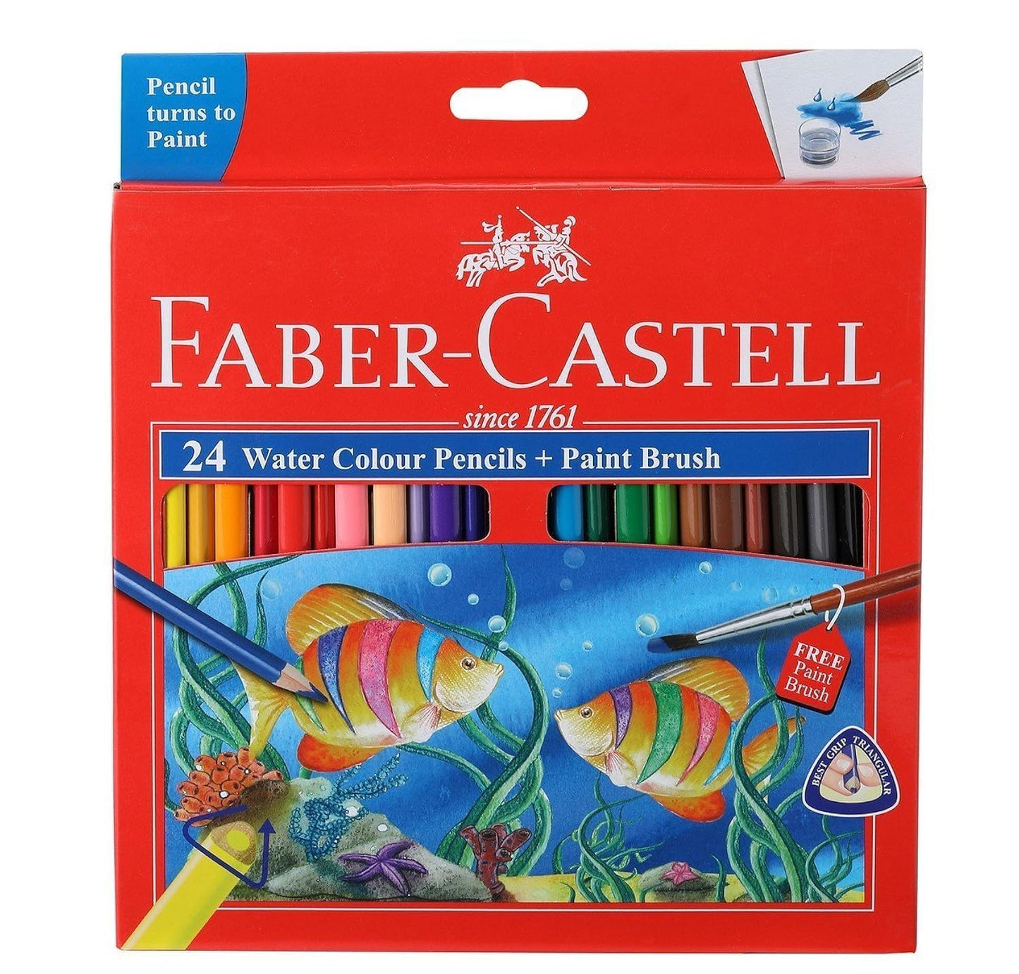 Faber-Castell Watercolor Pencils (24 Color) Premium Quality Art Supplies Originals