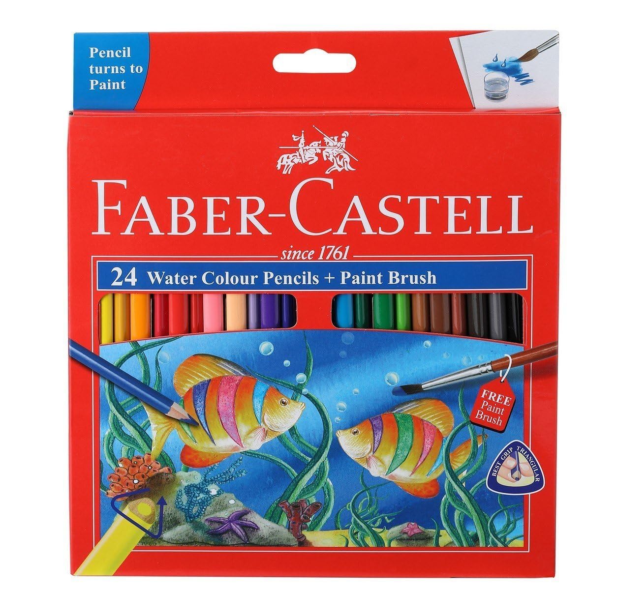 Faber-Castell Watercolor Pencils (24 Color) Premium Quality Art Supplies Originals