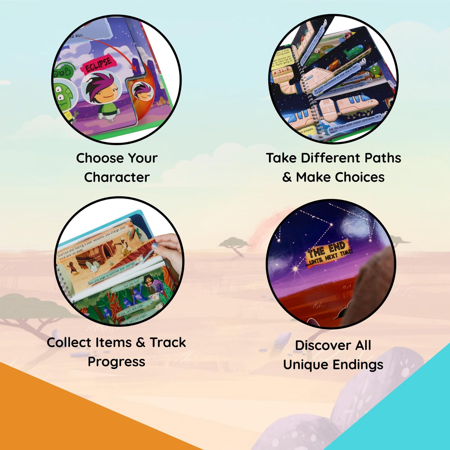 Fable Fox Press | Journey to Ochre Land — Interactive Savanna Adventure for Kids 6-10 | Dyslexia Friendly