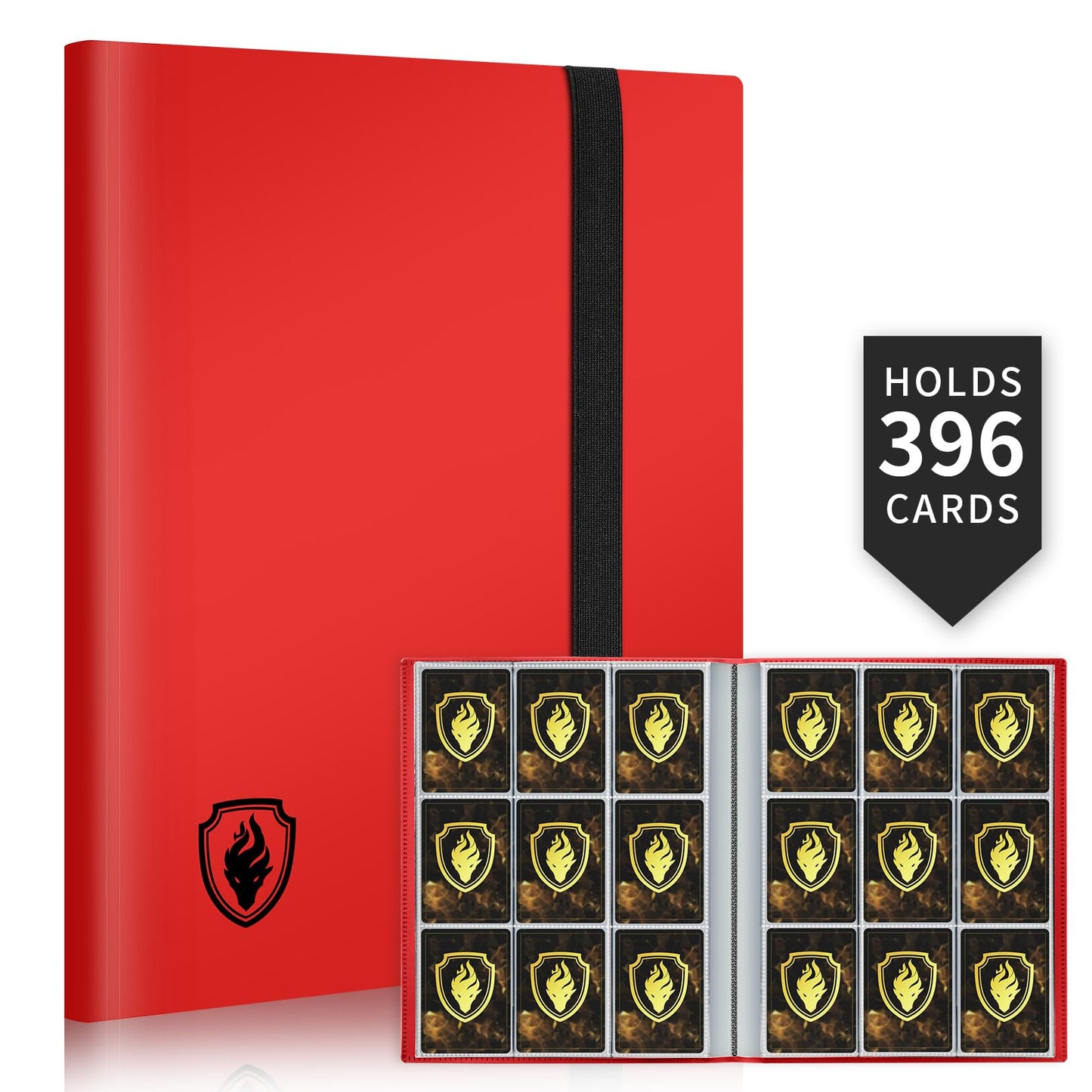 Fabmaker Card Binder 9-Pocket — 396-Card Trading Card Album | Side-Loading, Archival Safe, Water-Resistant