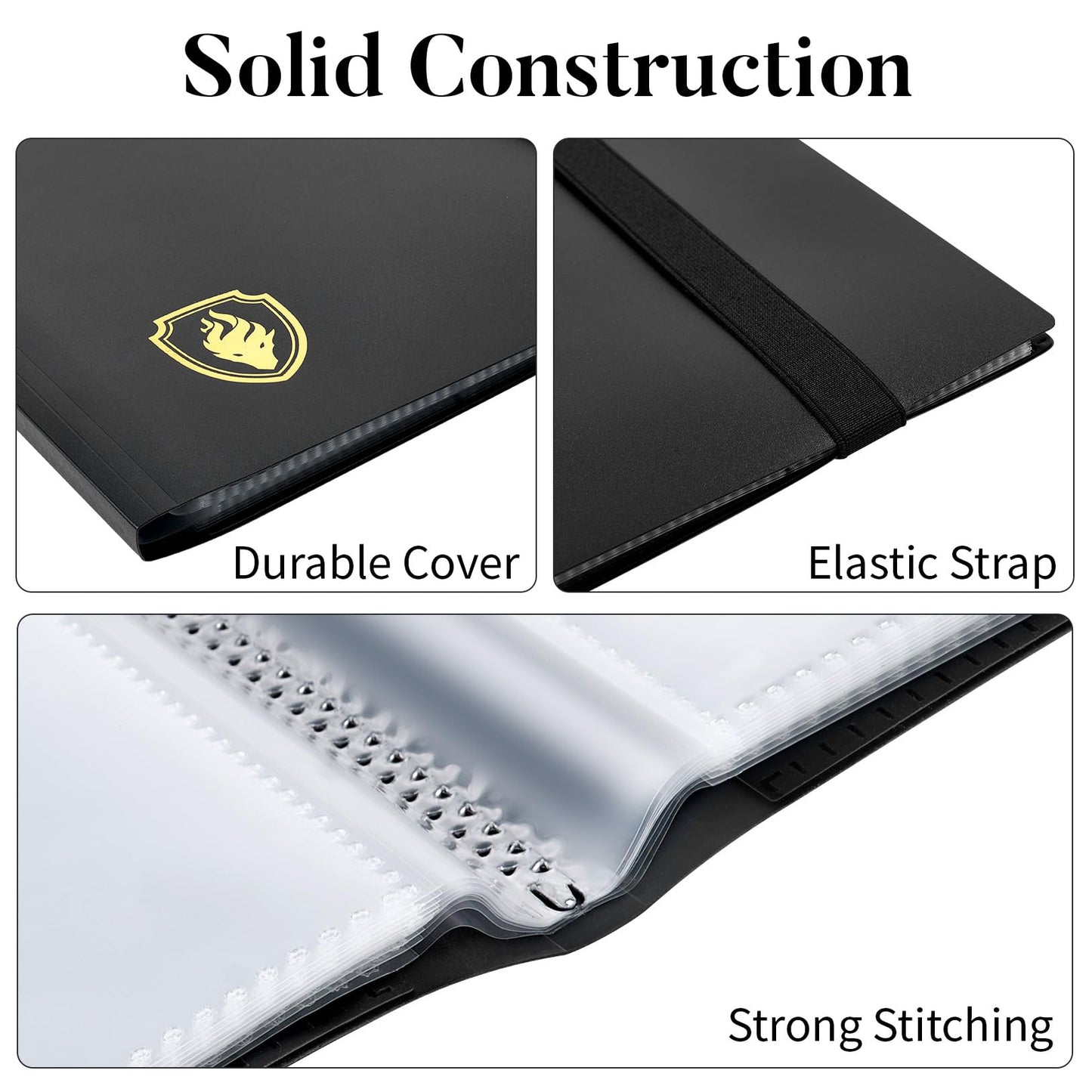 Fabmaker Card Binder 9-Pocket — 396-Card Trading Card Album | Side-Loading, Archival Safe, Water-Resistant