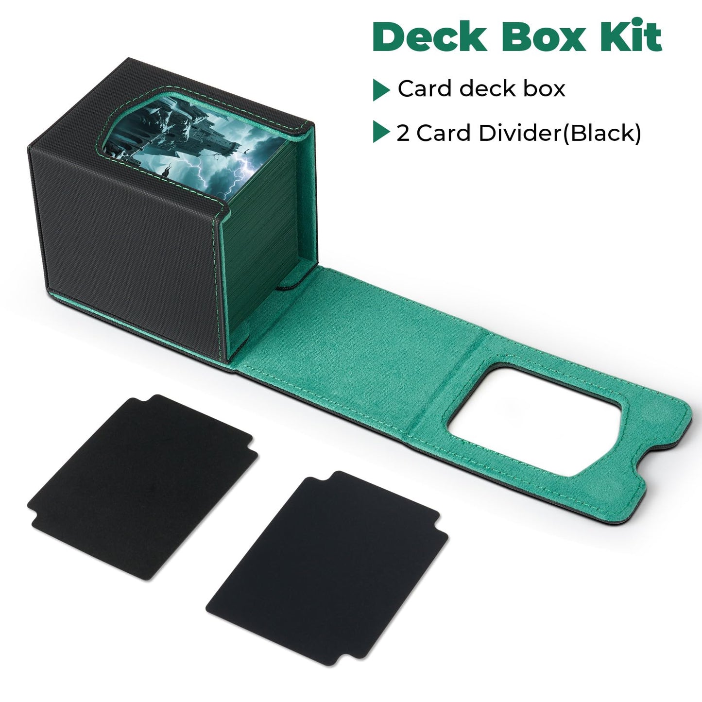 Fabmaker 6 Pack Deck Box: Magnetic MTG Commander Card Storage for 100+ Cards
