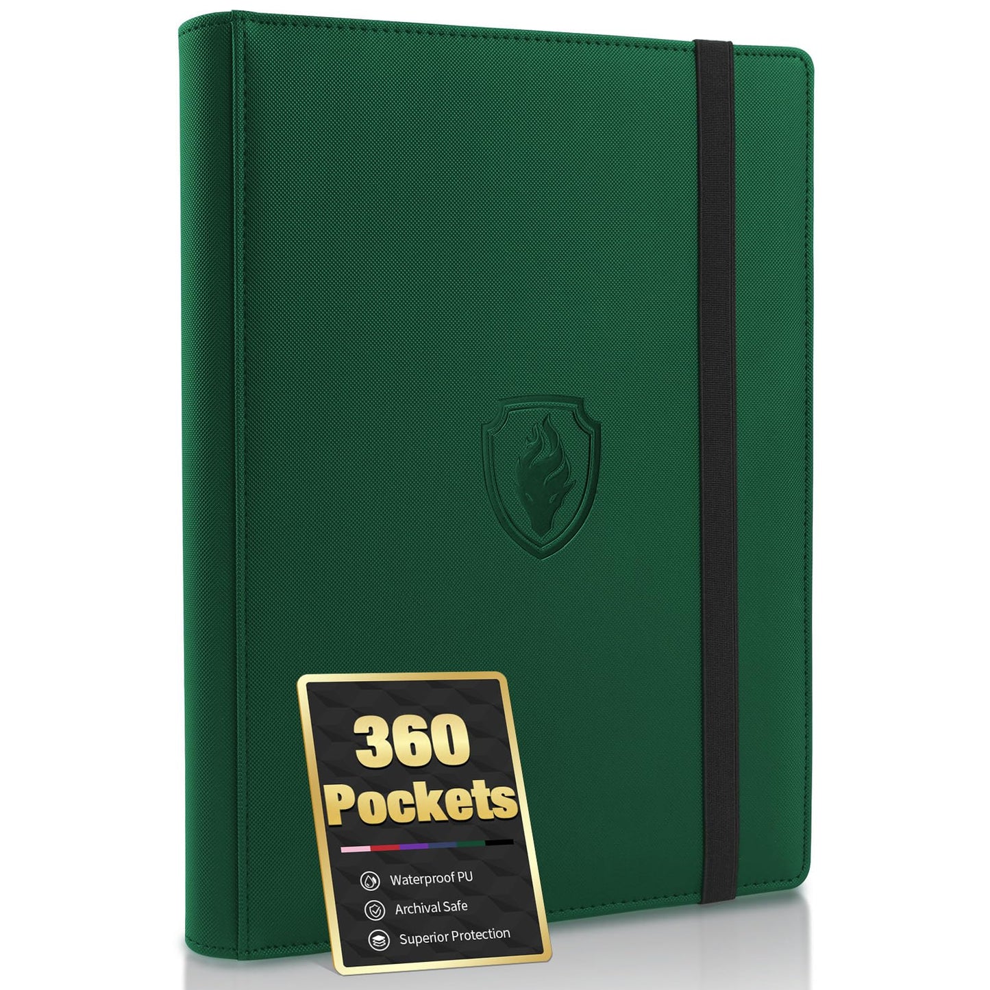 Fabmaker Premium 9-Pocket Card Binder – 360 Cards, PU Cover, Durable Album