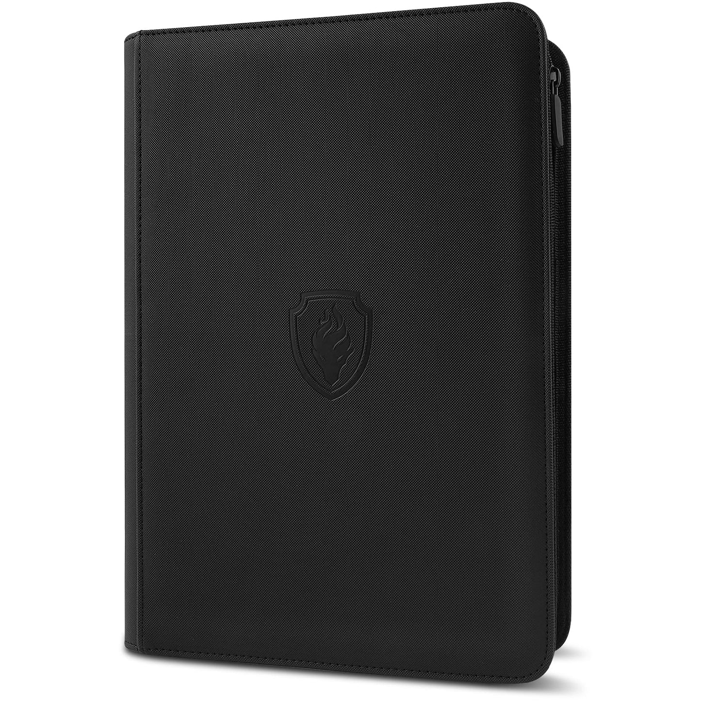 Fabmaker Premium Zip Card Binder - 9-Pocket Trading Card Organizer, PU Cover, 360-Card Capacity