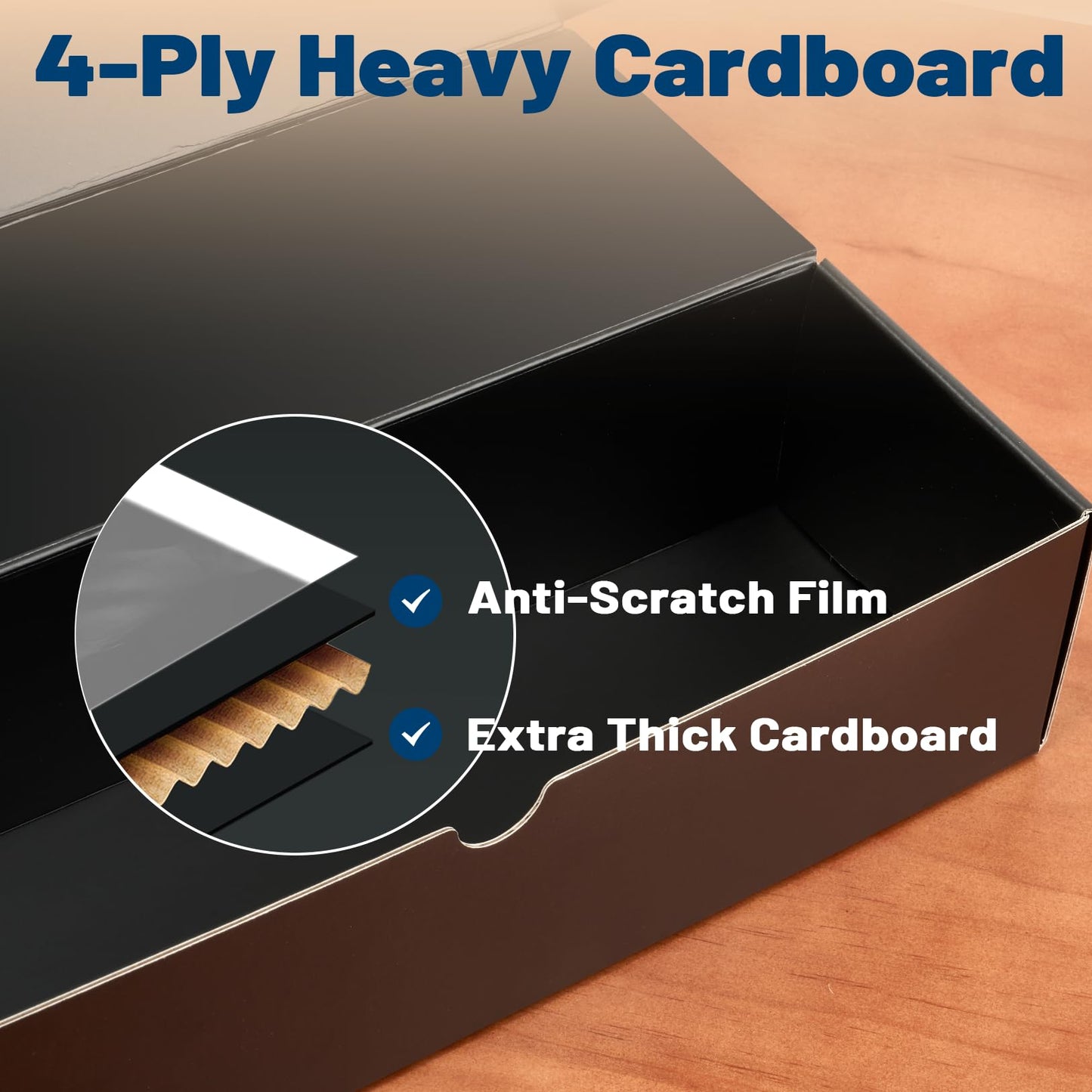 Fabmaker Trading Card Storage Box 3-Pack – 1000 Card Capacity with Dividers and Labels (12 Inch)