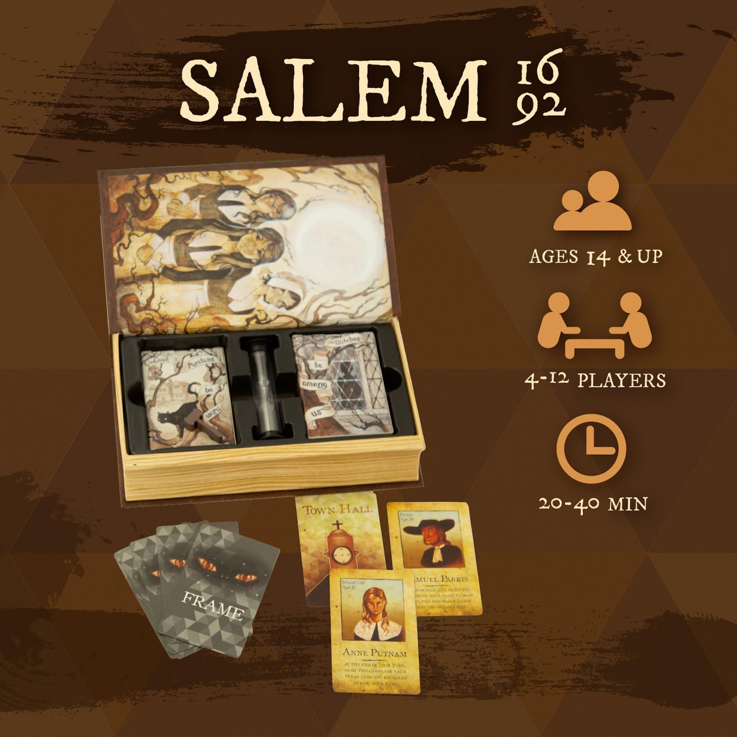Facade Dark Cites Series: Salem 1692 - Strategy, Deceit & Luck Card Game
