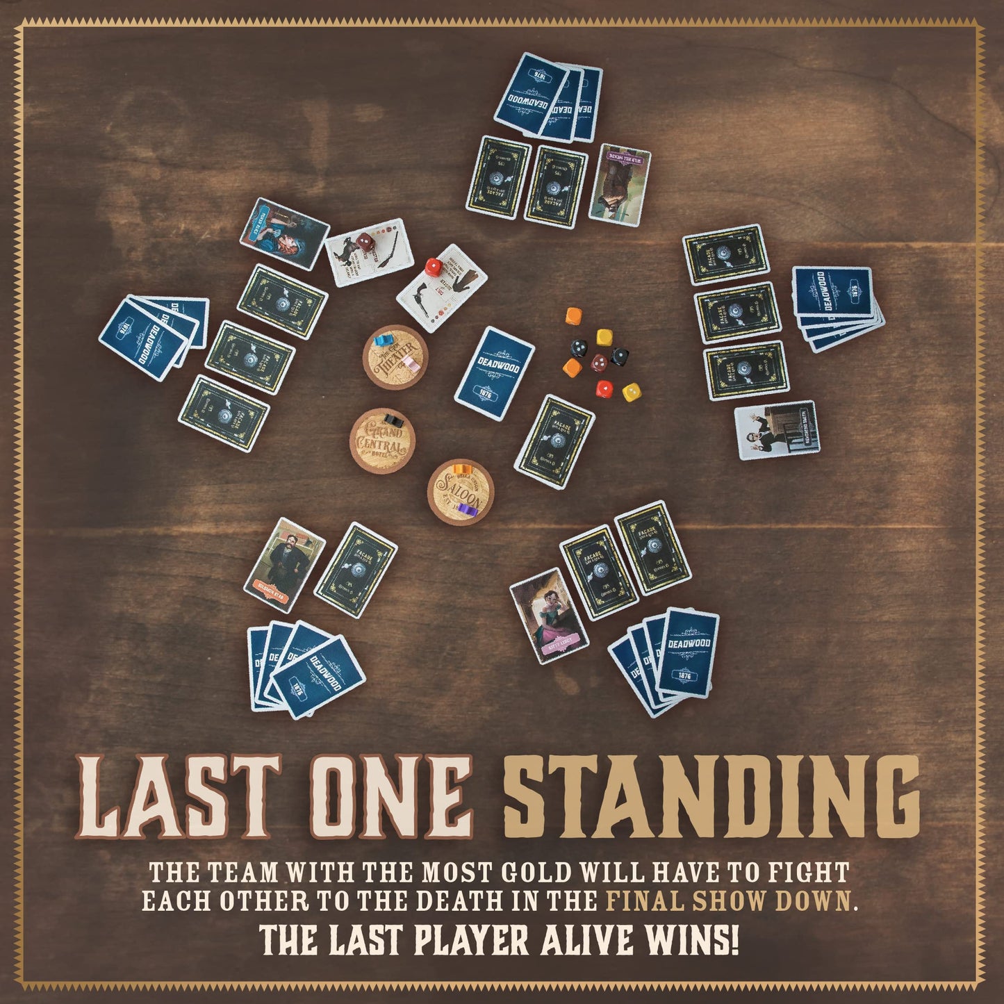 Facade Games Deadwood 1876 Card Game – Strategy, Deceit & Luck for 2-9 Players