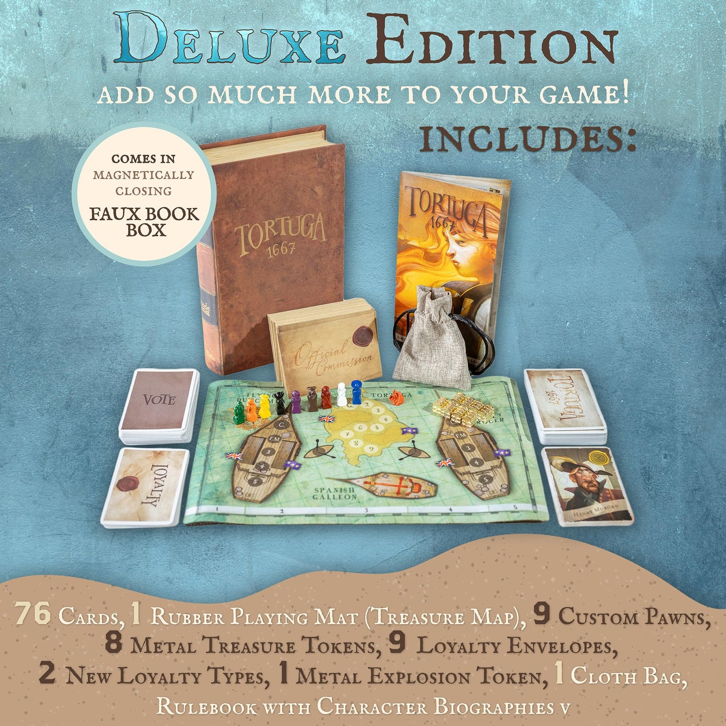 Facade Games Tortuga 1667 Deluxe Edition: Treasure Plunder Card Game