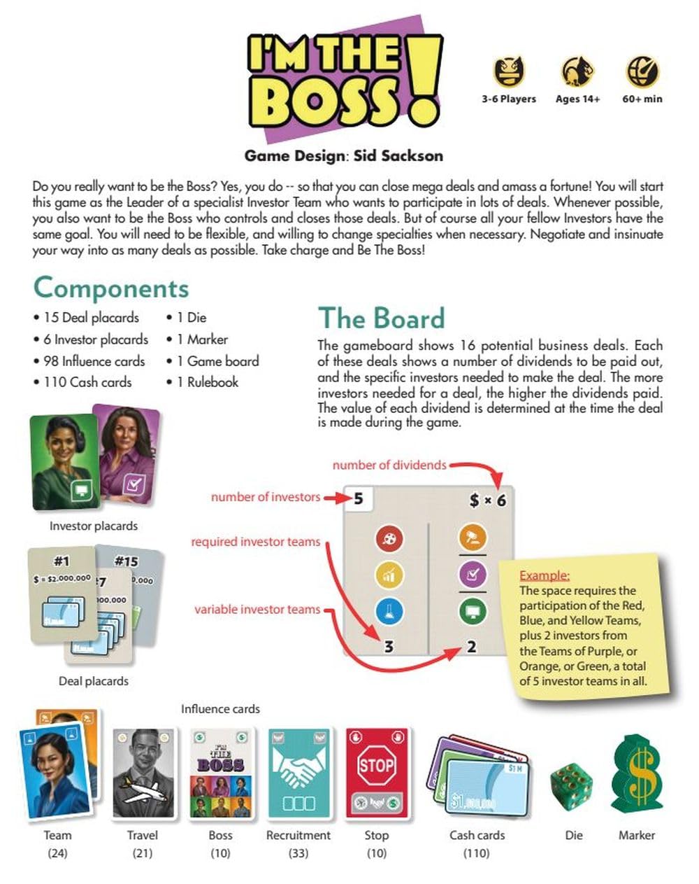 Face 2 Face I'm The Boss Bargaining Board Game | The Ultimate Negotiation Game for 3–6 Players