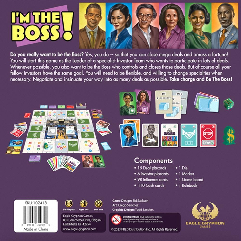 Face 2 Face I'm The Boss Bargaining Board Game | The Ultimate Negotiation Game for 3–6 Players
