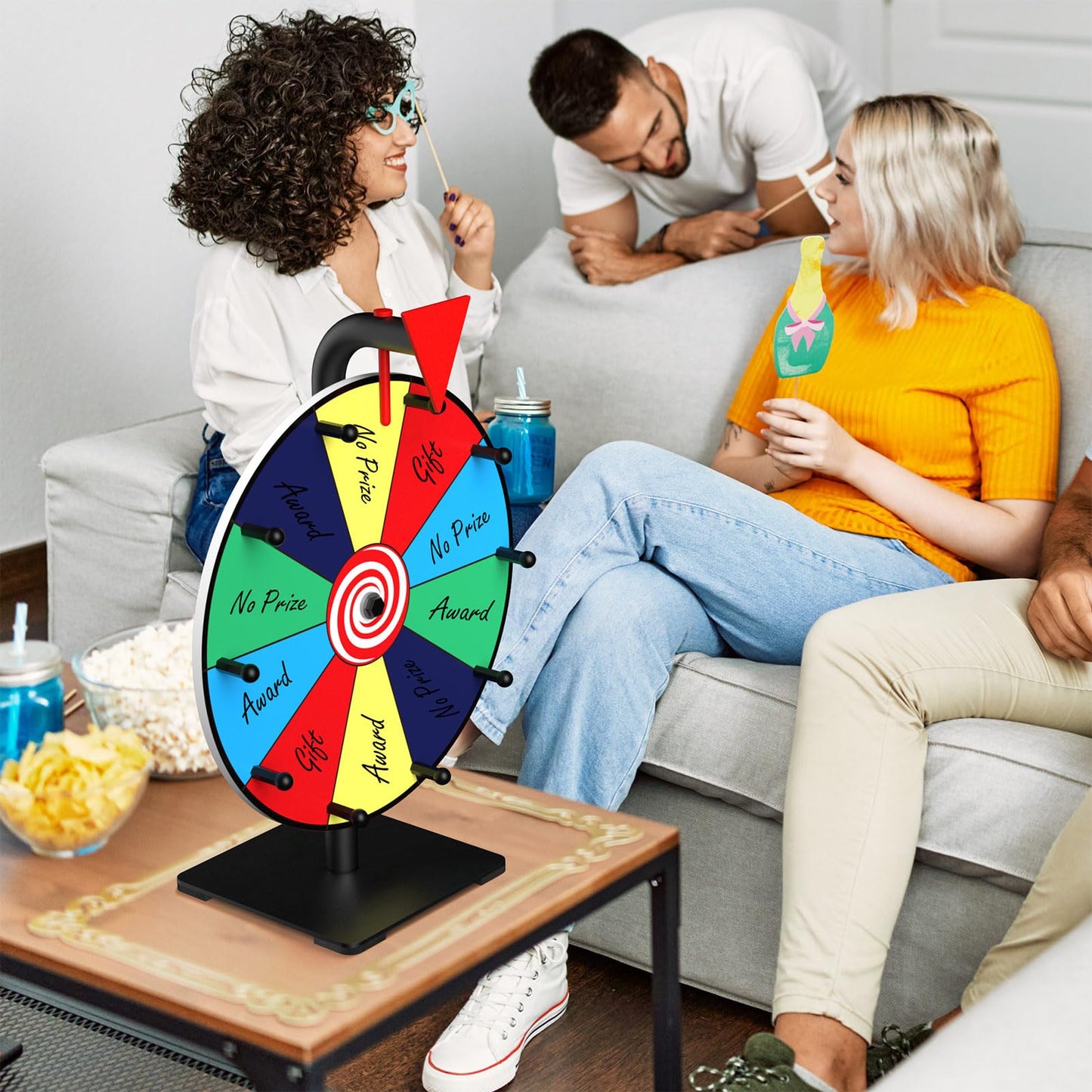 Facilife Spinning Wheel 12-Inch Prize Wheel with Stand – Trade Shows, Carnivals & Home Games