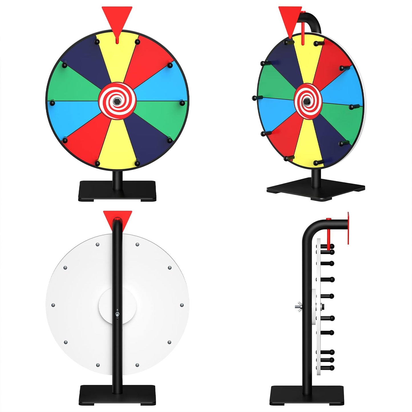 Facilife Spinning Wheel 12-Inch Prize Wheel with Stand – Trade Shows, Carnivals & Home Games